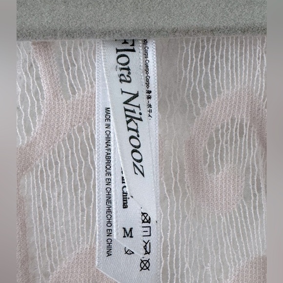 Flora Nikrooz Millie Romper crossover adjustable straps embroidered eyelet trim - Picture 9 of 15